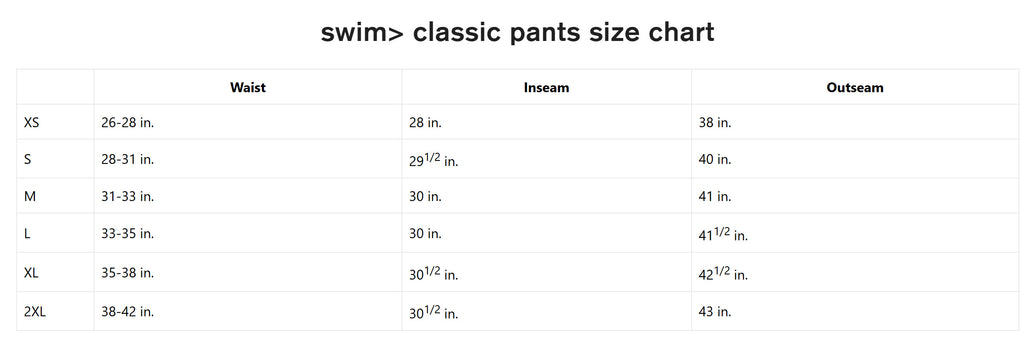 swim> classic black sweatpants