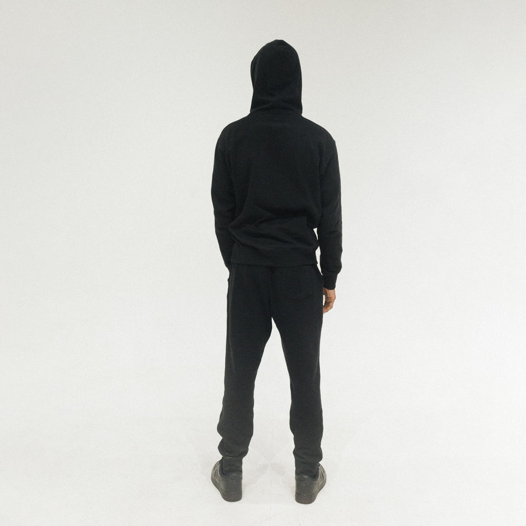 swim> classic black hoodie